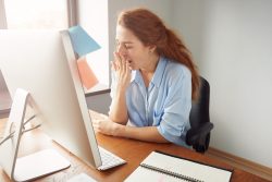 Exhausted woman, may benefit from a sleep study in Melbourne